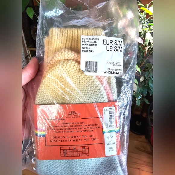 Rainbow Ombre Crochet Slouchy Socks - Picture 4 of 4